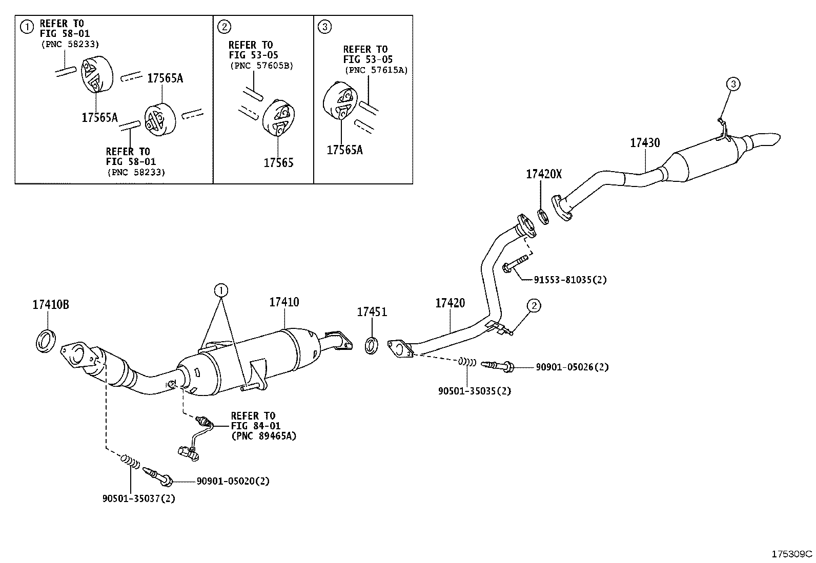 17430-33100 PIPE ASSY, EXHAUST, TAIL product image