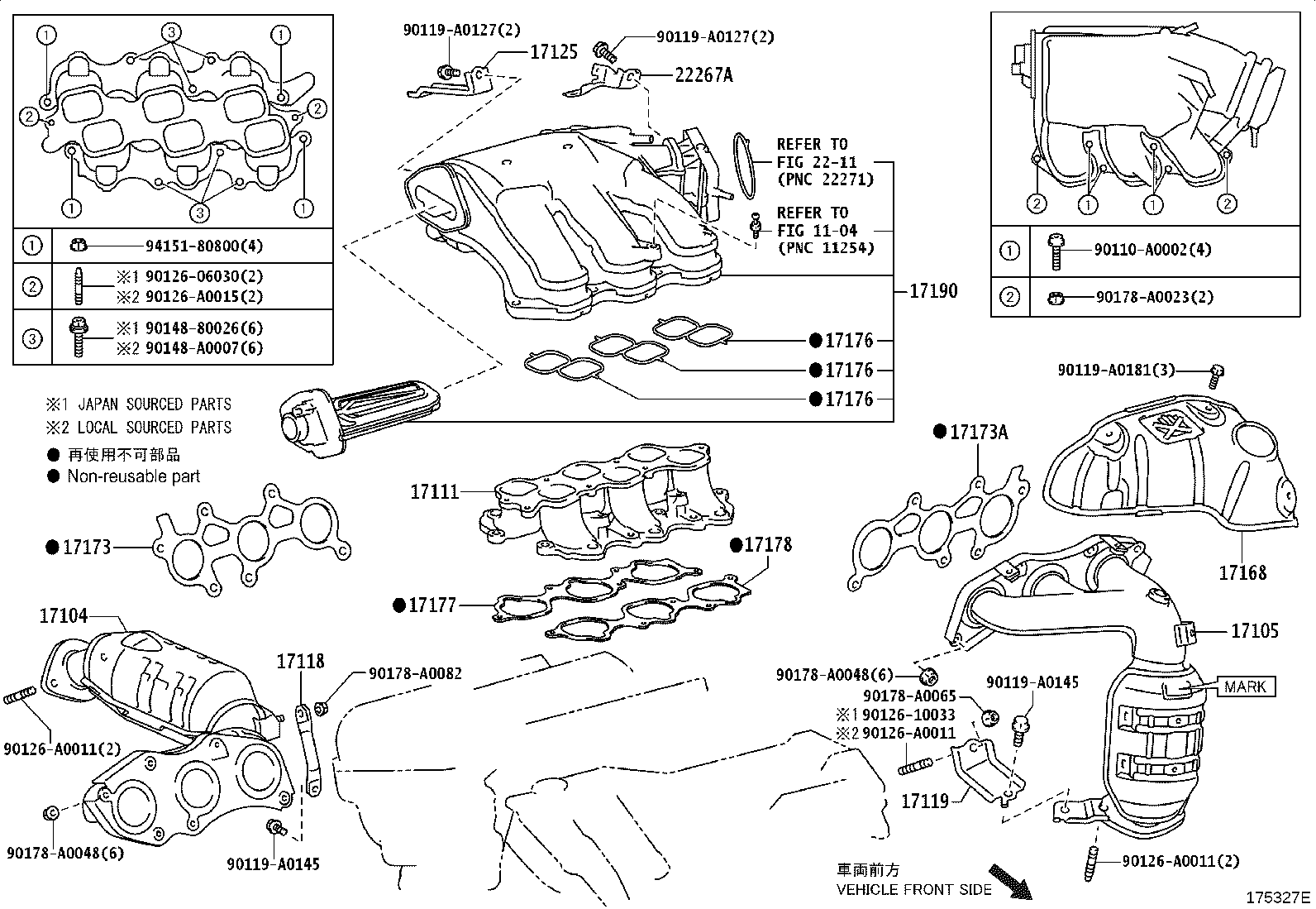 Toyota 17118-20070 STAY, MANIFOLD