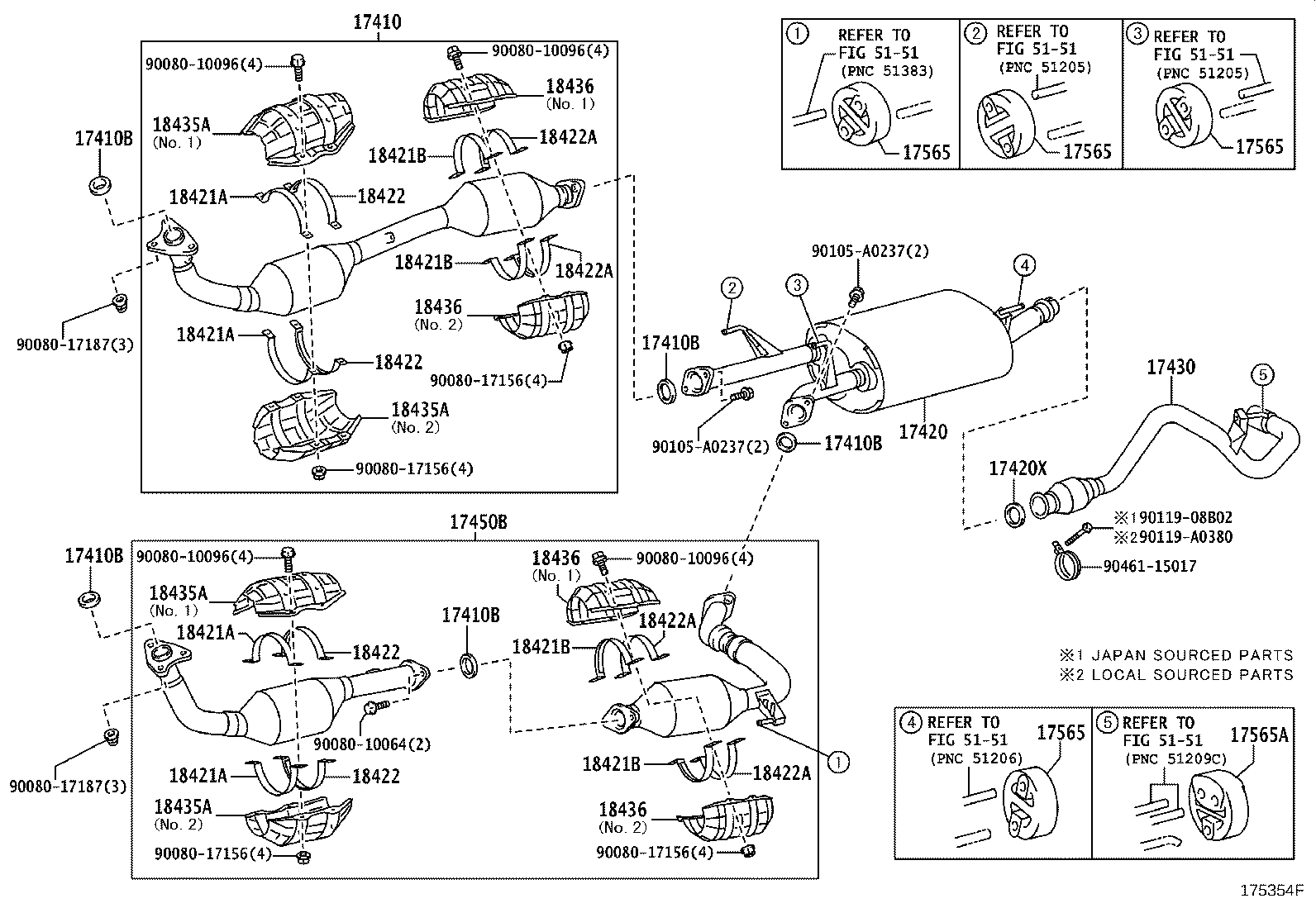 17430-0F010 PIPE ASSY, EXHAUST, TAIL product image