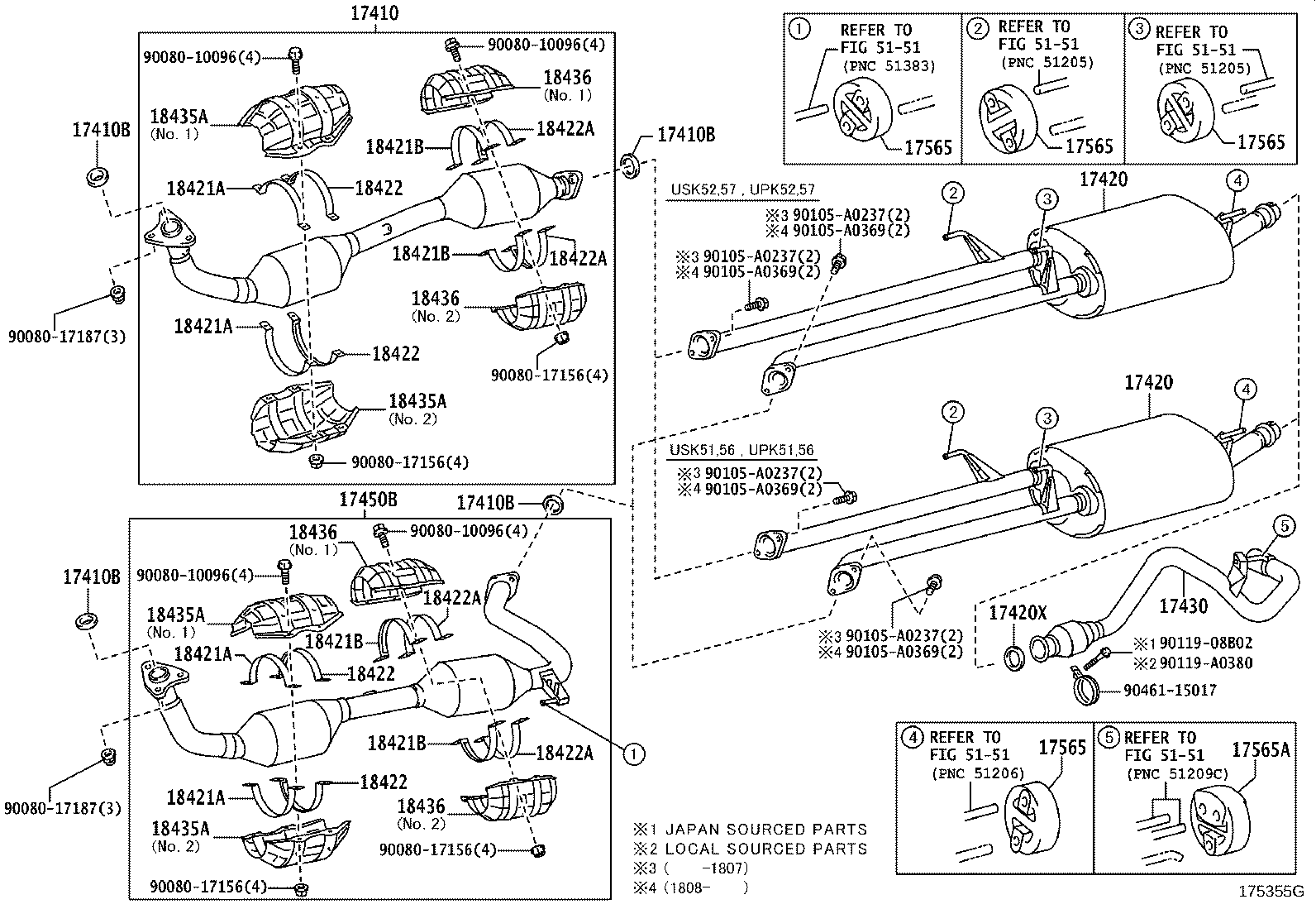 17430-0F010 PIPE ASSY, EXHAUST, TAIL product image