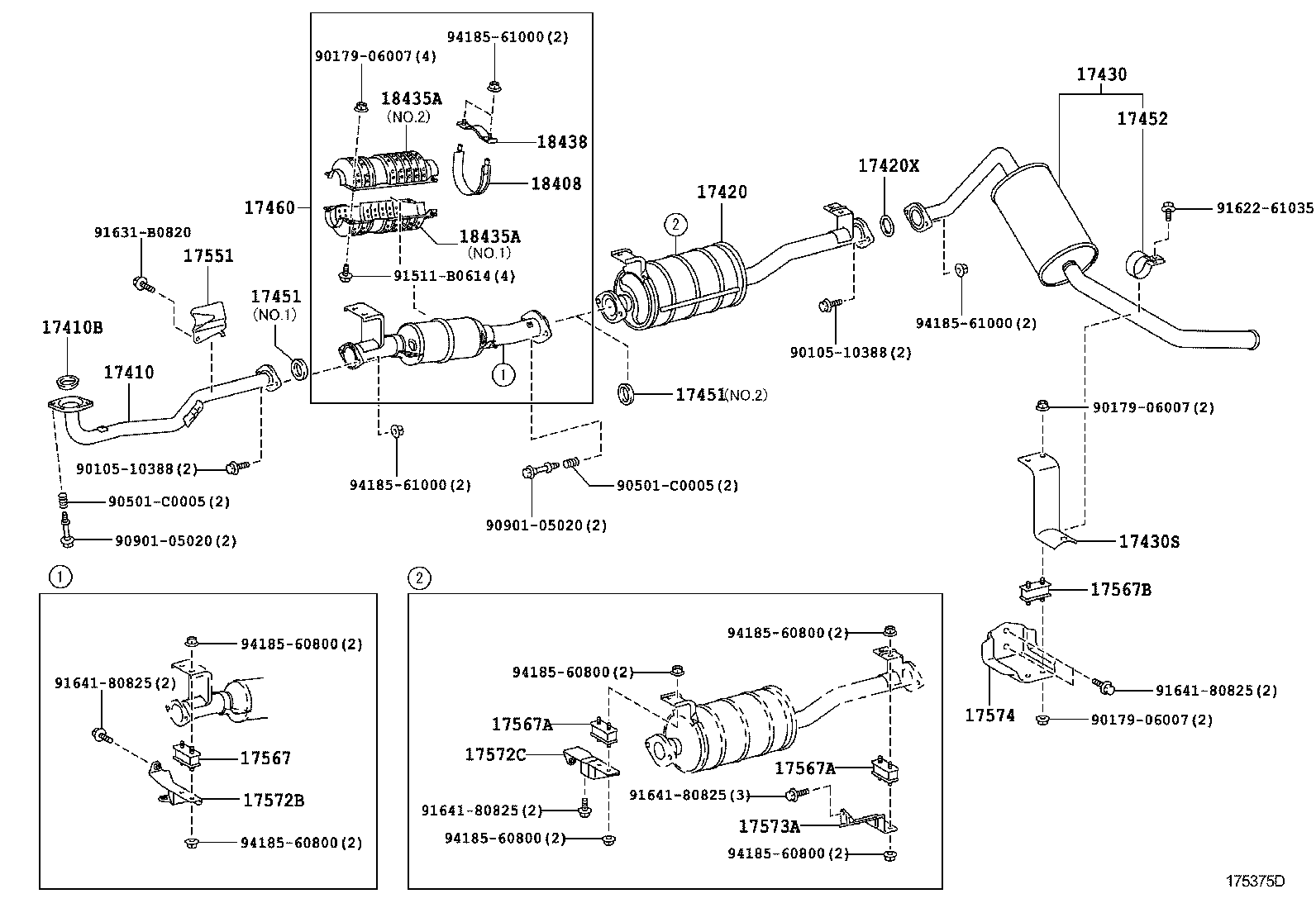 17430-58790 PIPE ASSY, EXHAUST, TAIL product image