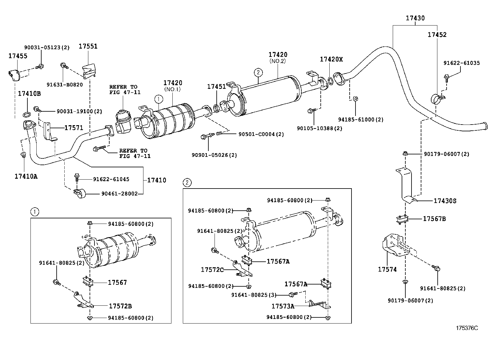 17430-58790 PIPE ASSY, EXHAUST, TAIL product image