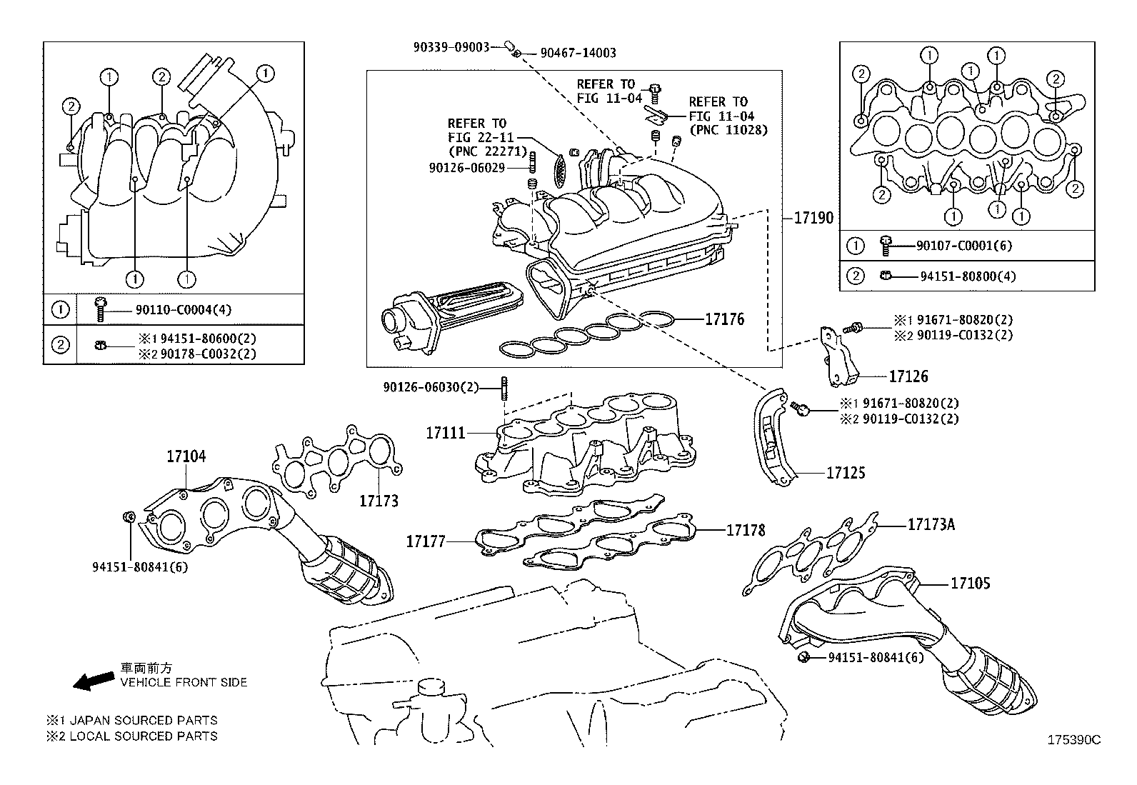 17111-0P010 MANIFOLD, INTAKE product image