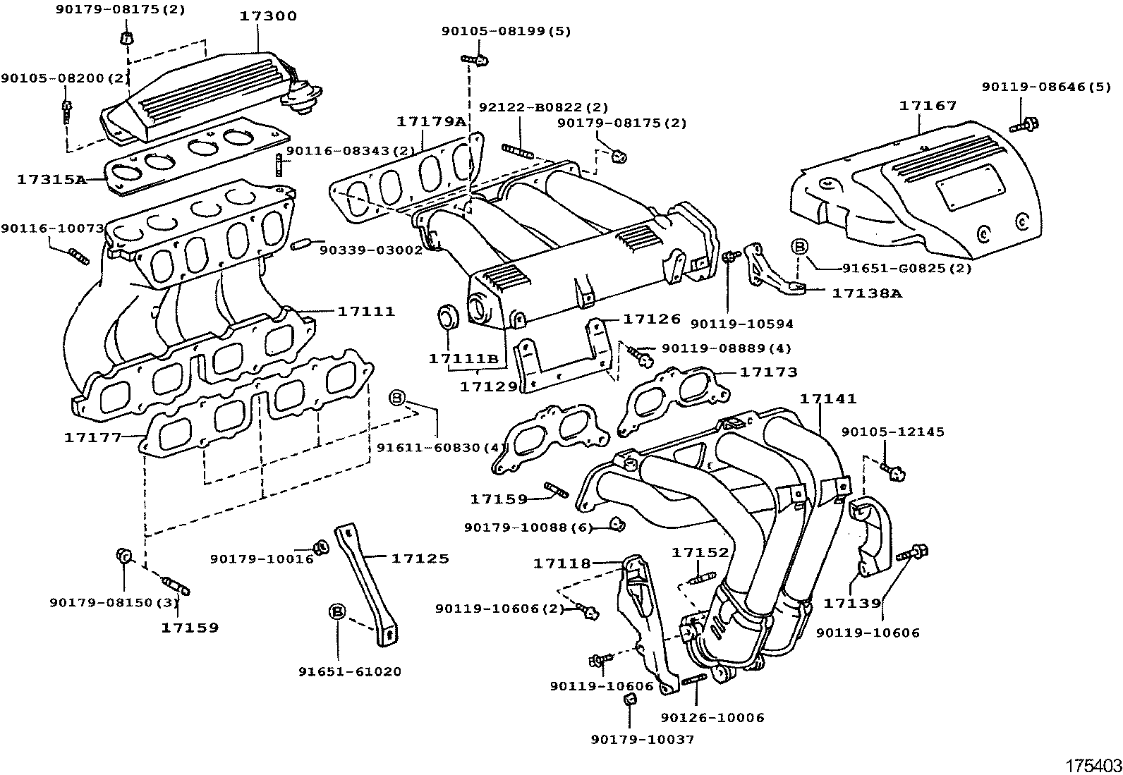17118-88364 STAY, MANIFOLD product image