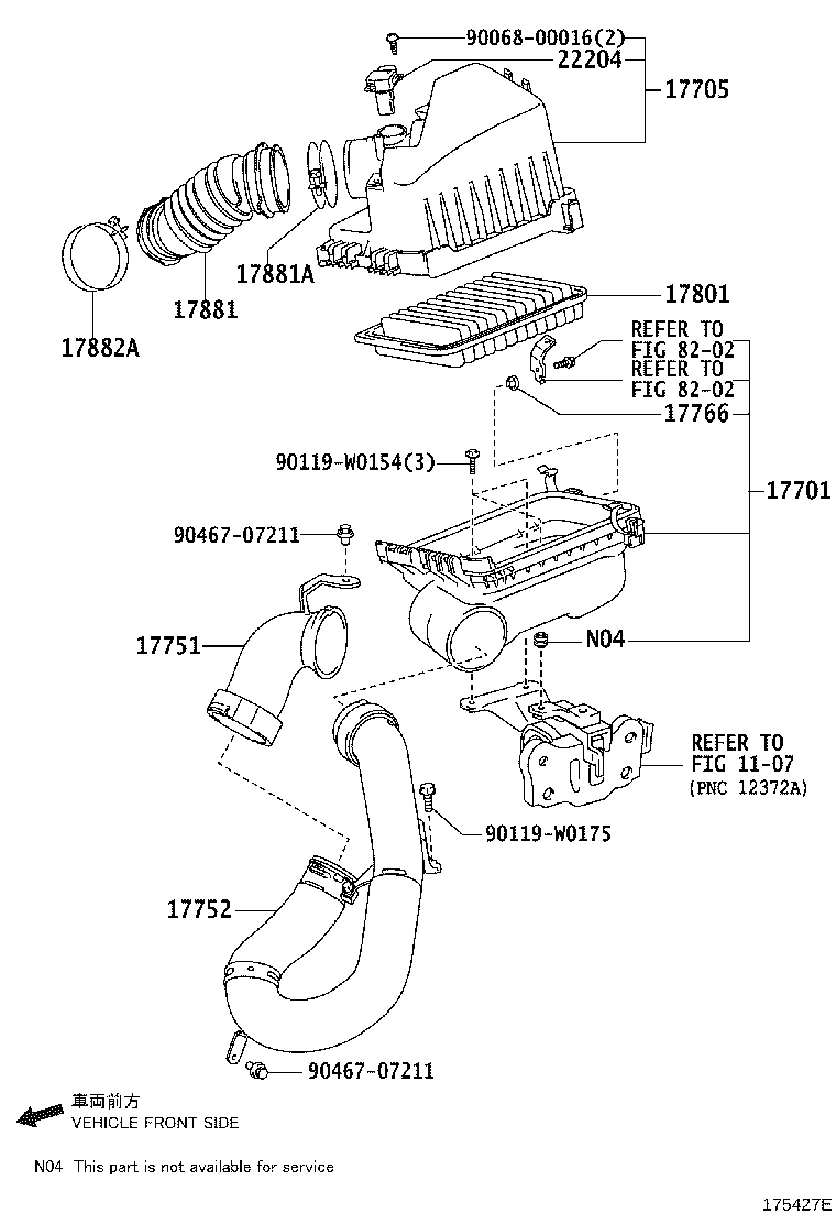 17705-0D140 CAP SUB-ASSY, AIR CLEANER product image