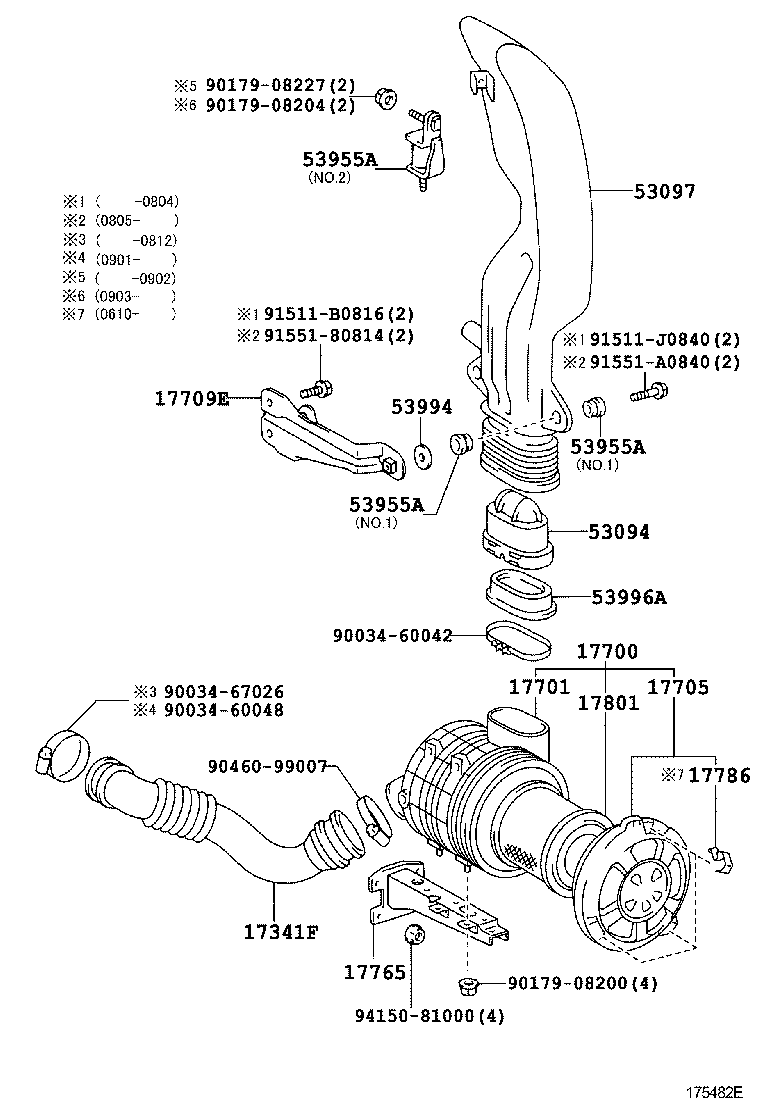 17030-58010 HOSE, AIR, NO.1 product image