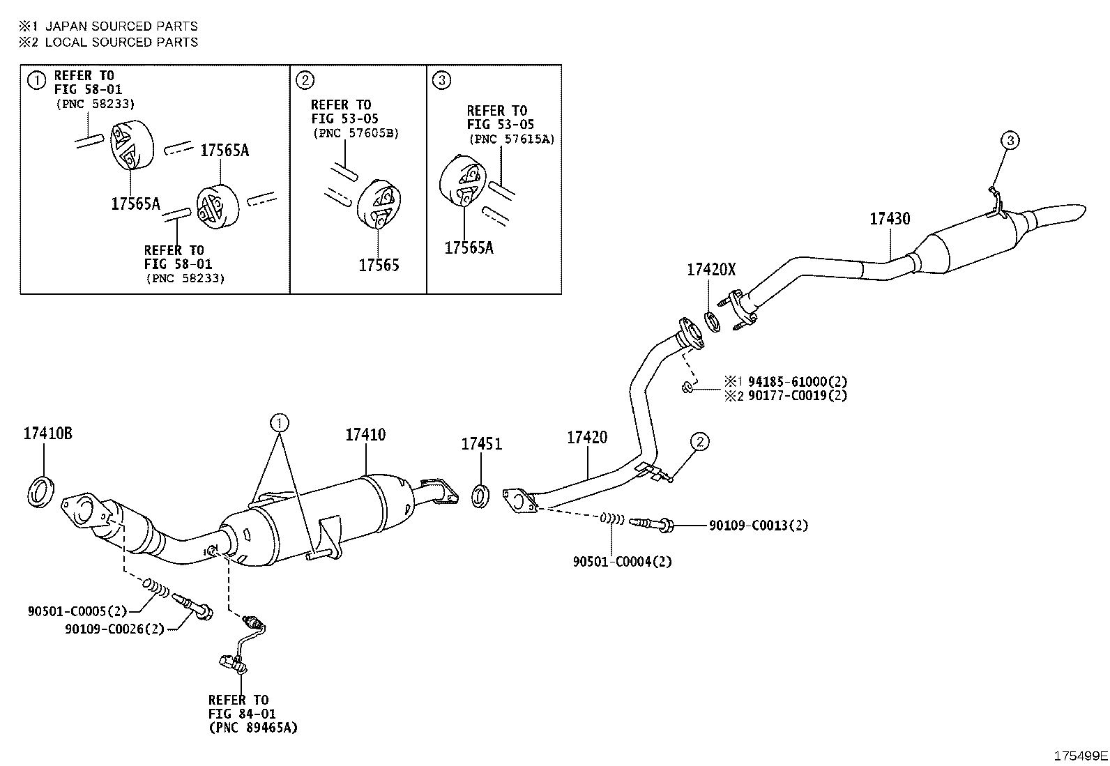 17430-0T030 PIPE ASSY, EXHAUST, TAIL product image