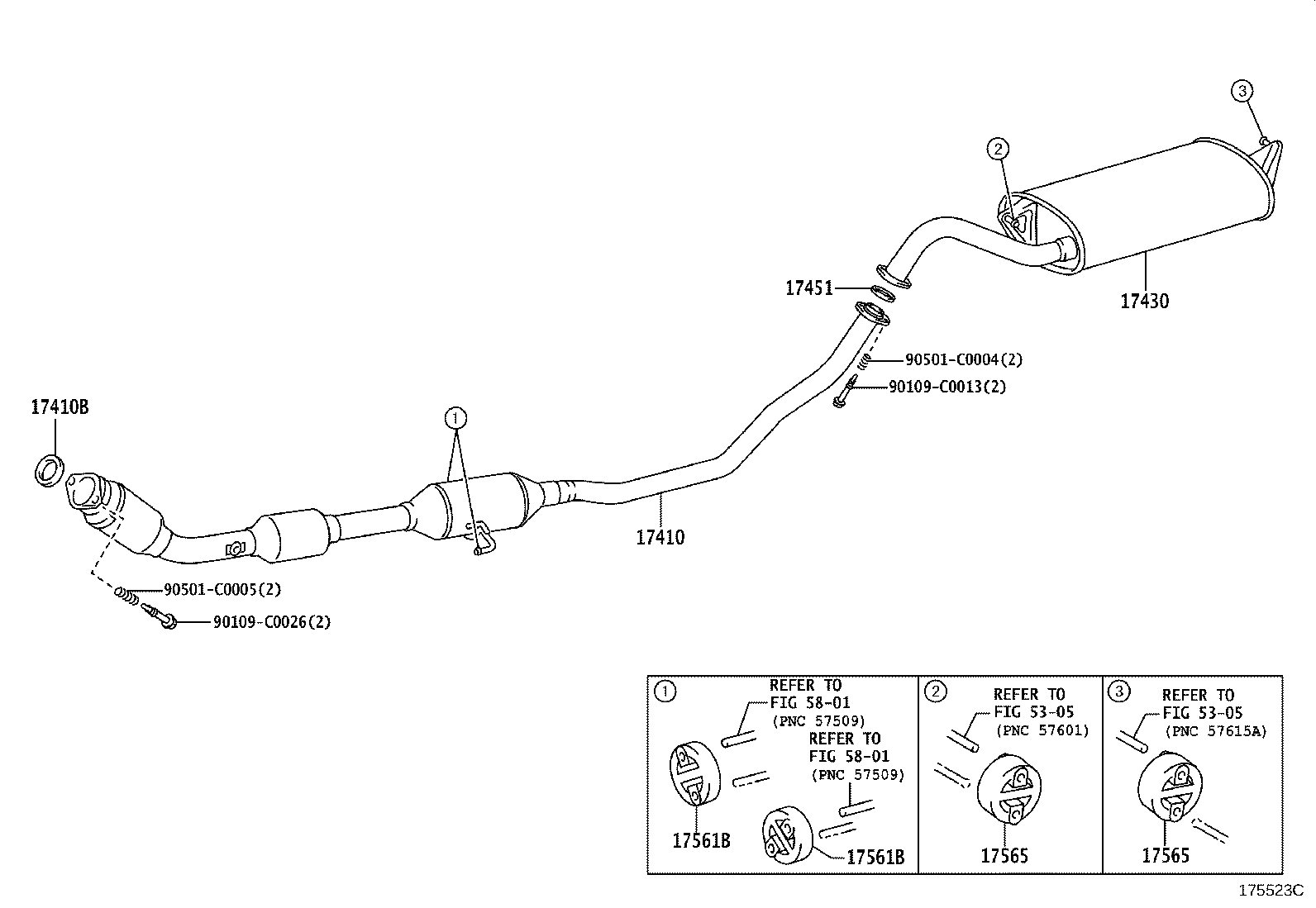 17430-0D350 PIPE ASSY, EXHAUST, TAIL product image