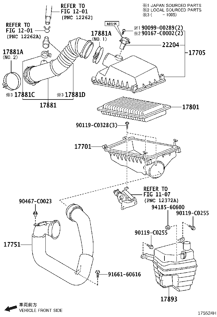 17705-0T020 CAP SUB-ASSY, AIR CLEANER product image