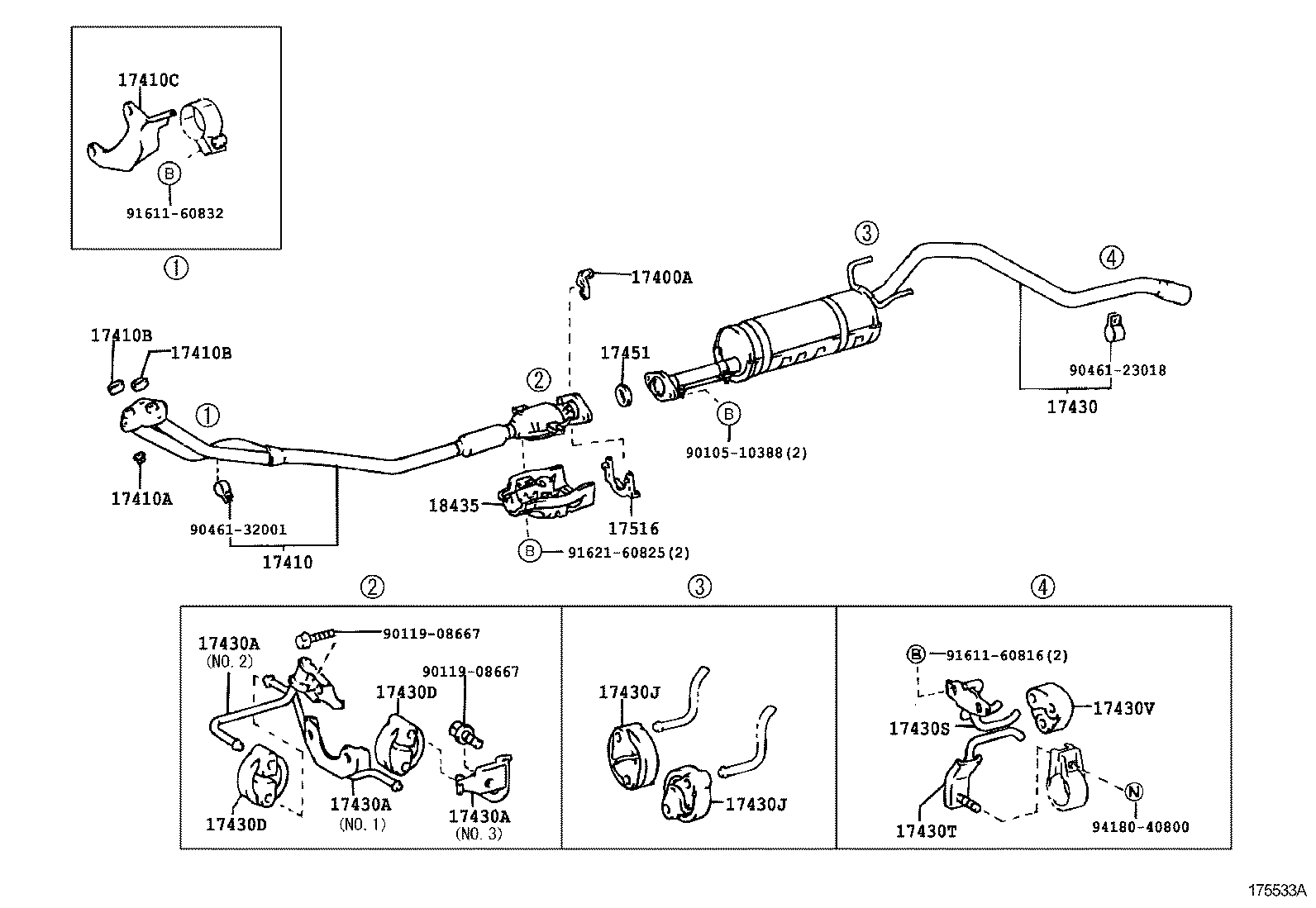 17430-3D081 PIPE ASSY, EXHAUST, TAIL product image