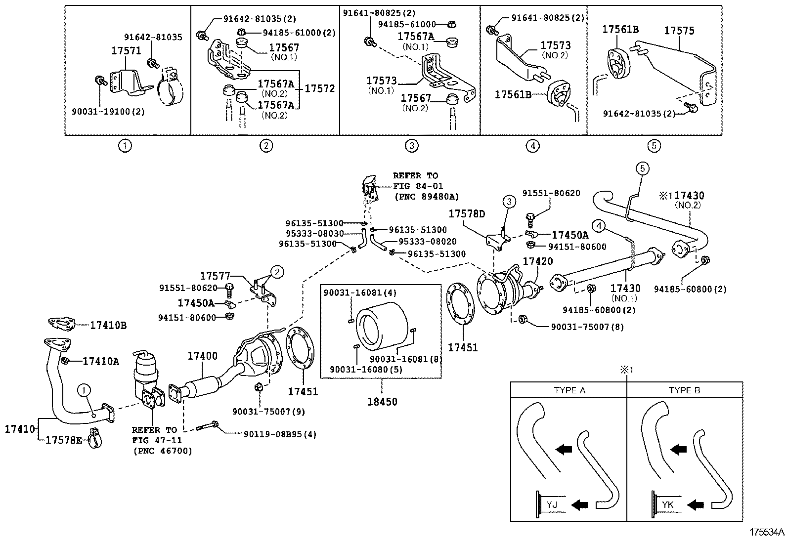 17405-78680 PIPE ASSY, EXHAUST, TAIL product image