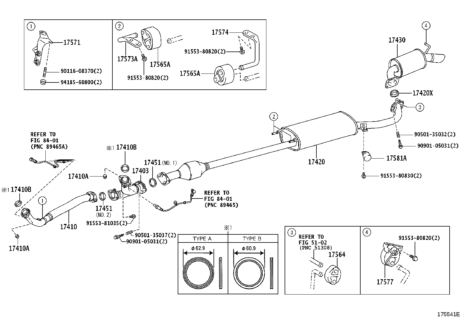 17430-31B90 PIPE ASSY, EXHAUST, TAIL product image