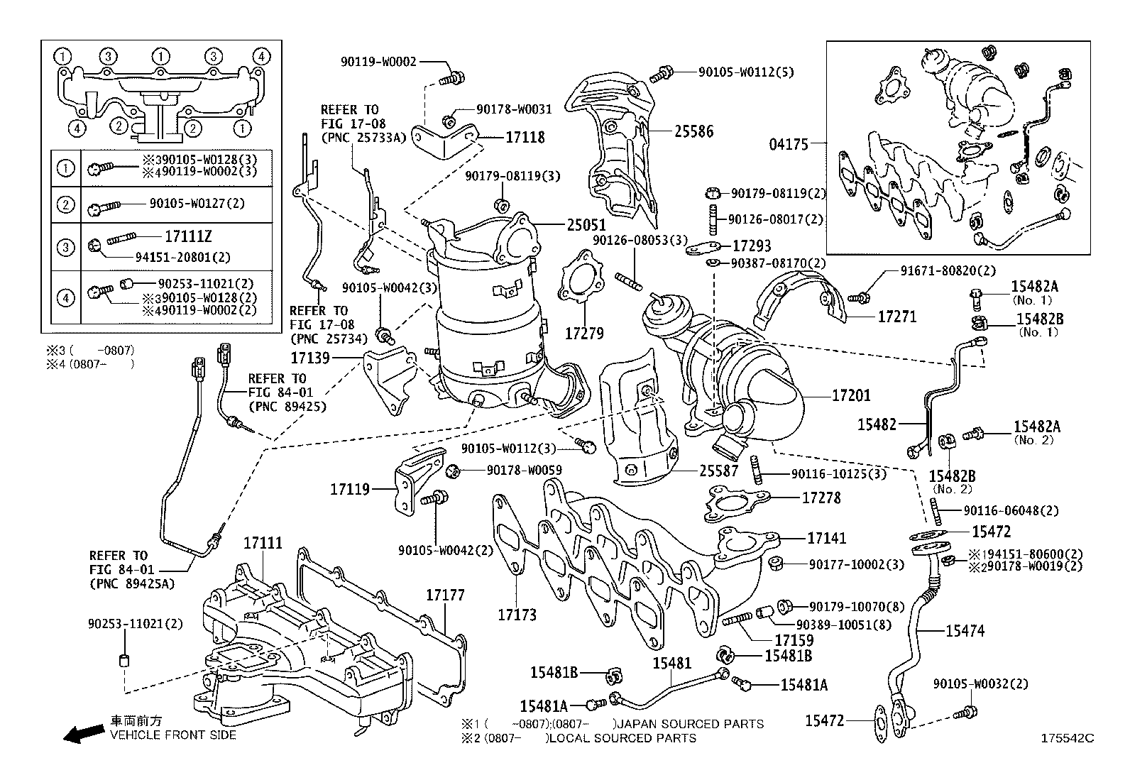 17119-0R010 STAY, MANIFOLD, NO.2 product image