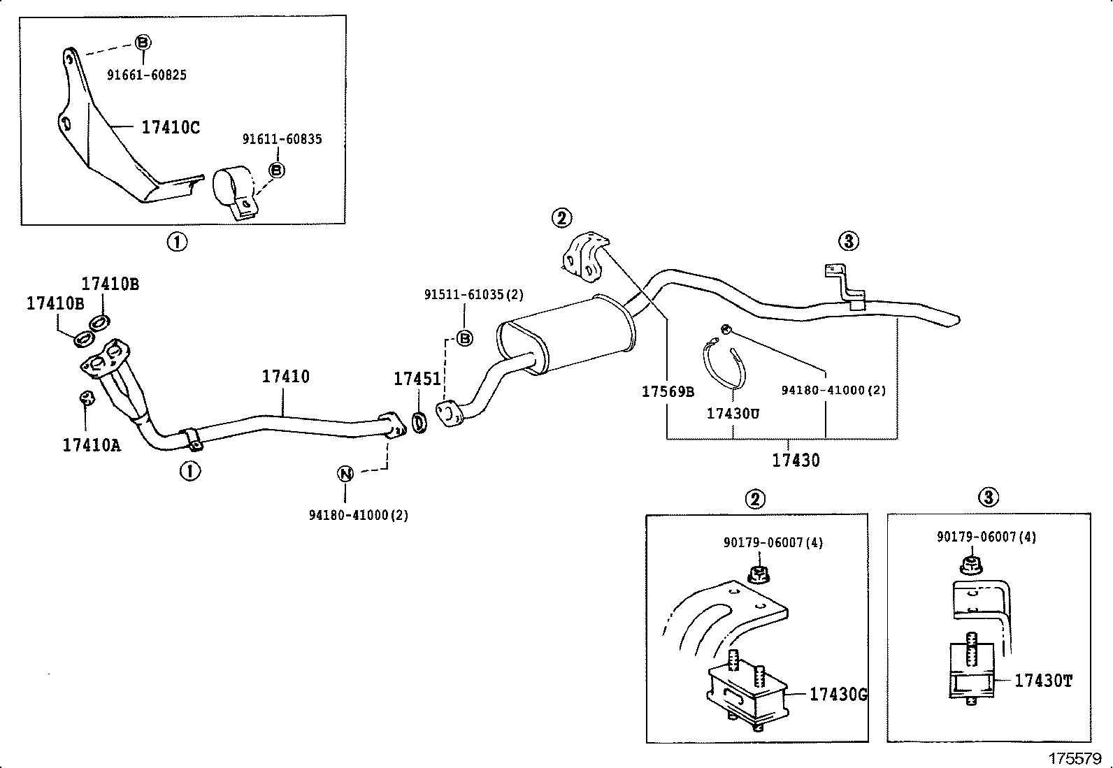 17430-54850 PIPE ASSY, EXHAUST, TAIL product image