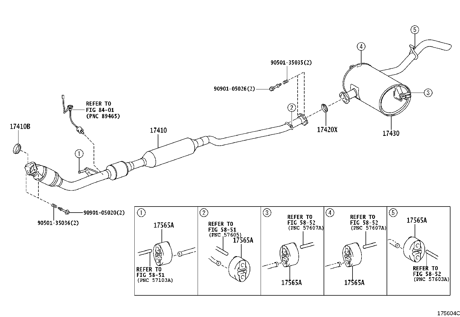 17430-37250 PIPE ASSY, EXHAUST, TAIL product image
