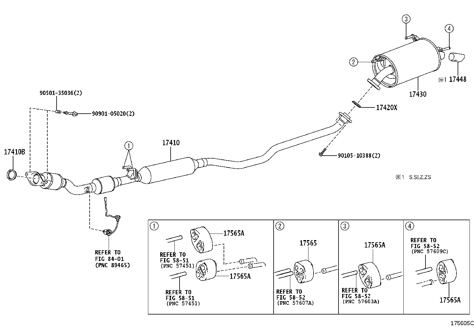 17430-37250 PIPE ASSY, EXHAUST, TAIL product image