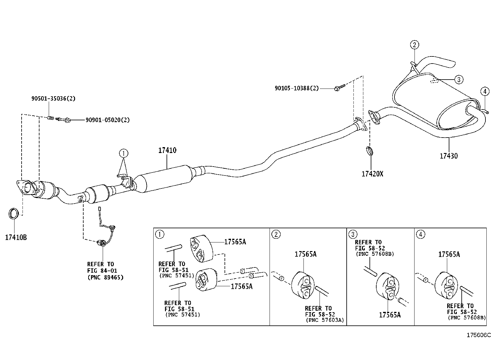 17430-37250 PIPE ASSY, EXHAUST, TAIL product image