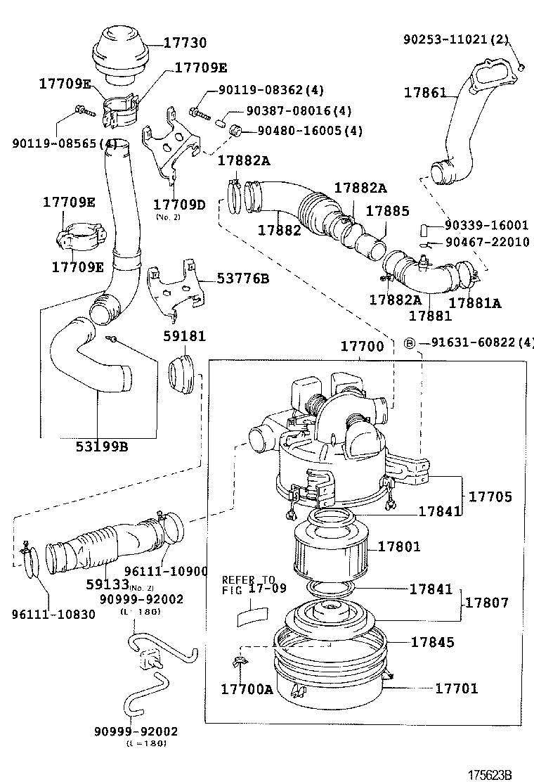 17030-78482 HOSE, AIR, NO.2 product image
