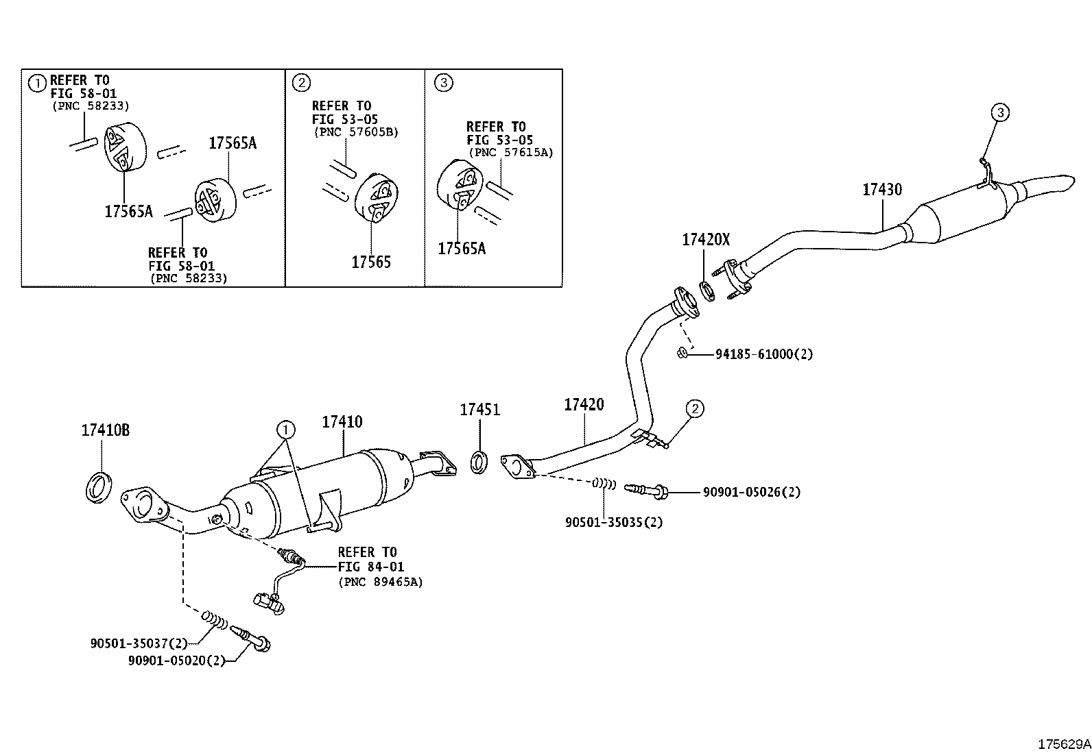 17430-0N050 PIPE ASSY, EXHAUST, TAIL product image
