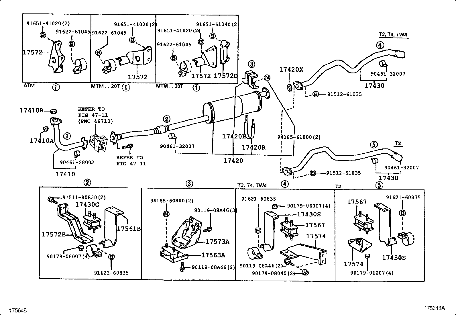 17430-58680 PIPE ASSY, EXHAUST, TAIL product image