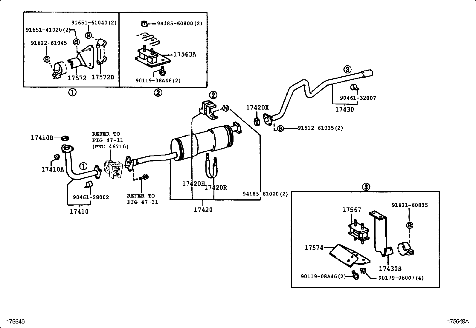 17430-58680 PIPE ASSY, EXHAUST, TAIL product image