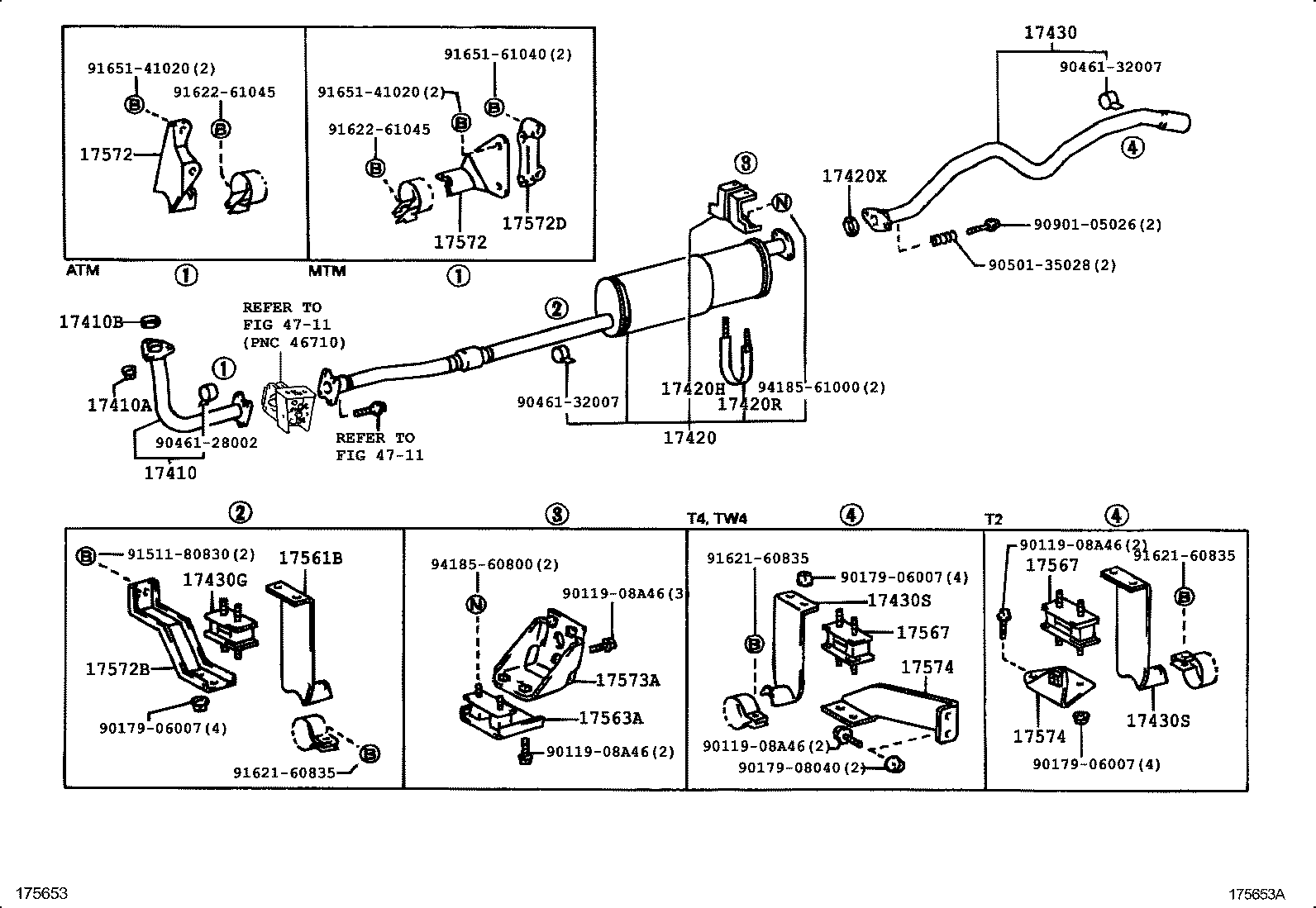 17430-58680 PIPE ASSY, EXHAUST, TAIL product image