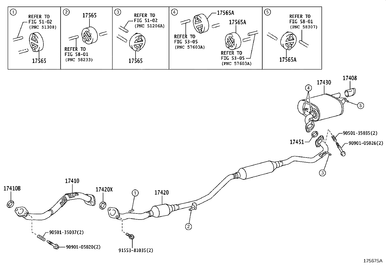 17430-28861 PIPE ASSY, EXHAUST, TAIL product image