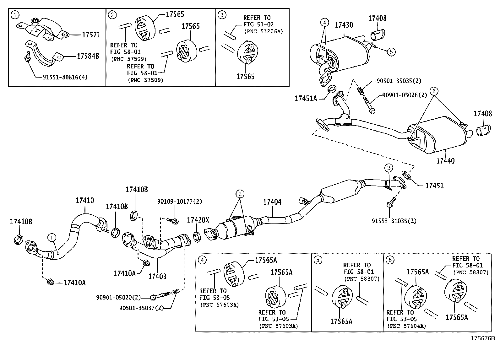 17430-28861 PIPE ASSY, EXHAUST, TAIL product image