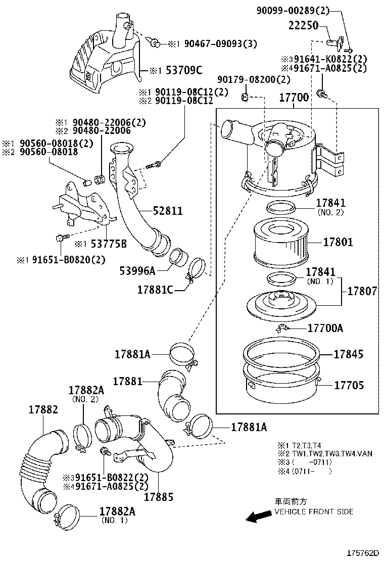 17841-75010 GASKET, FILTER ELEMENT product image