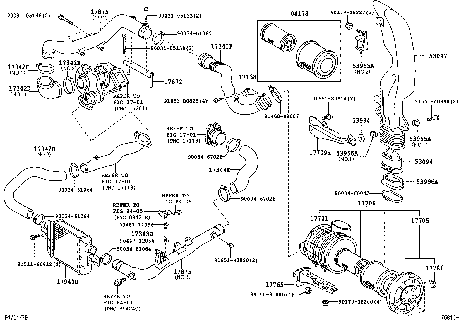 17030-58010 HOSE, AIR, NO.1 product image