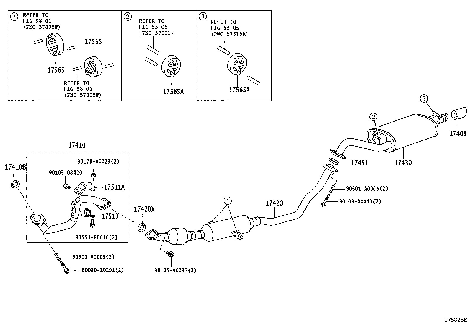 17430-0T050 PIPE ASSY, EXHAUST, TAIL product image