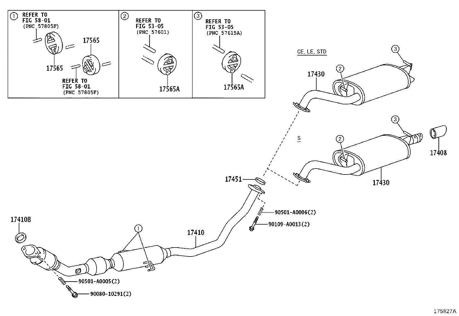 17430-0T050 PIPE ASSY, EXHAUST, TAIL product image