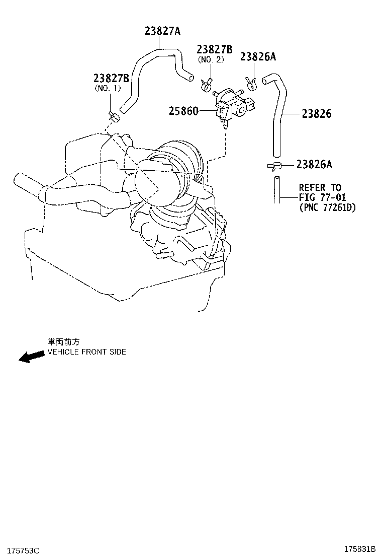 Toyota 25860-0H090 VALVE ASSY, VACUUM SWITCHING, NO.1