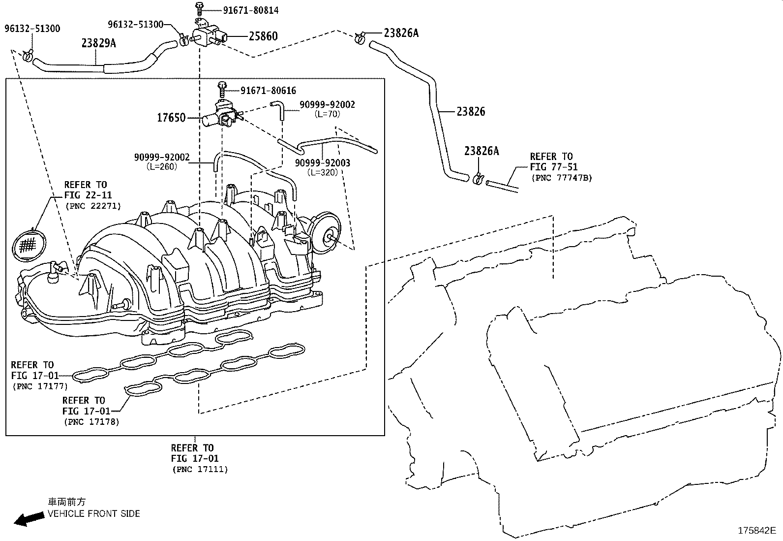 Toyota 25860-0S010 VALVE ASSY, VACUUM SWITCHING