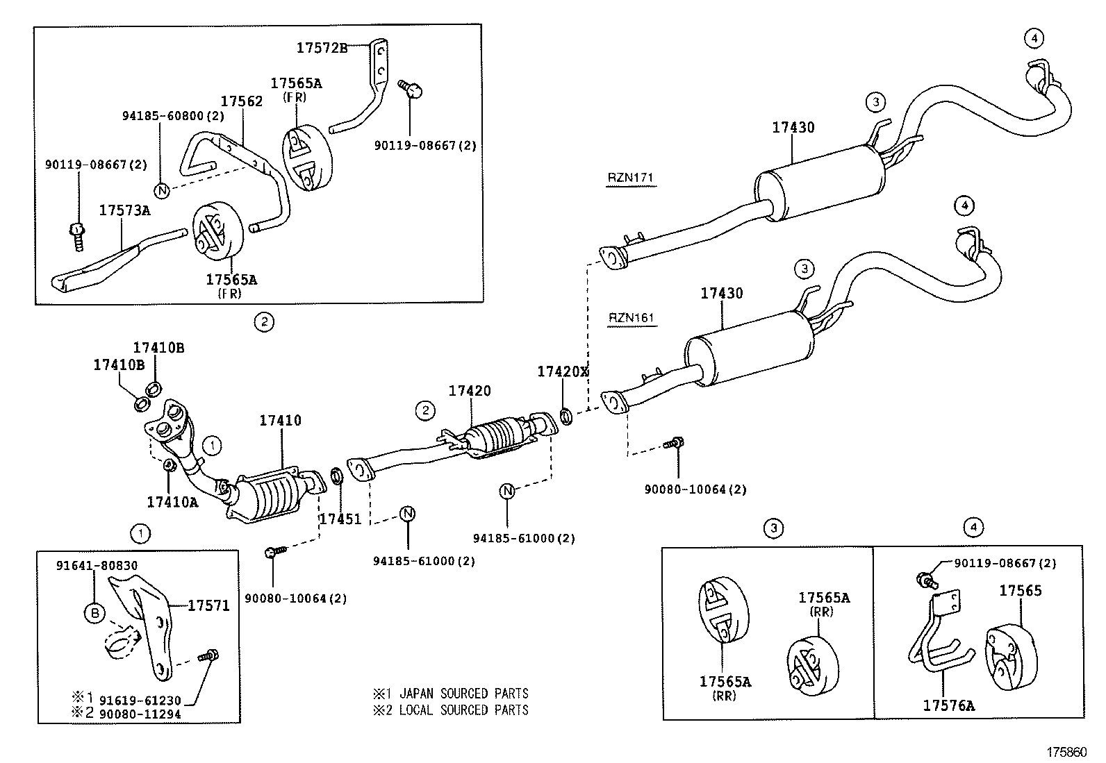 17430-07091 PIPE ASSY, EXHAUST, TAIL product image