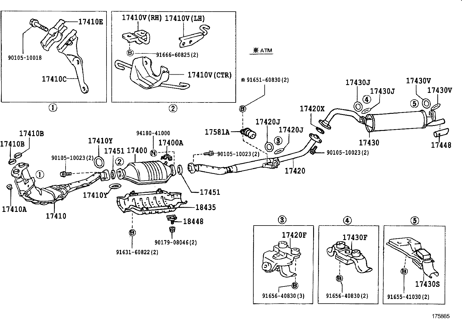 17430-43190 PIPE ASSY, EXHAUST, TAIL product image
