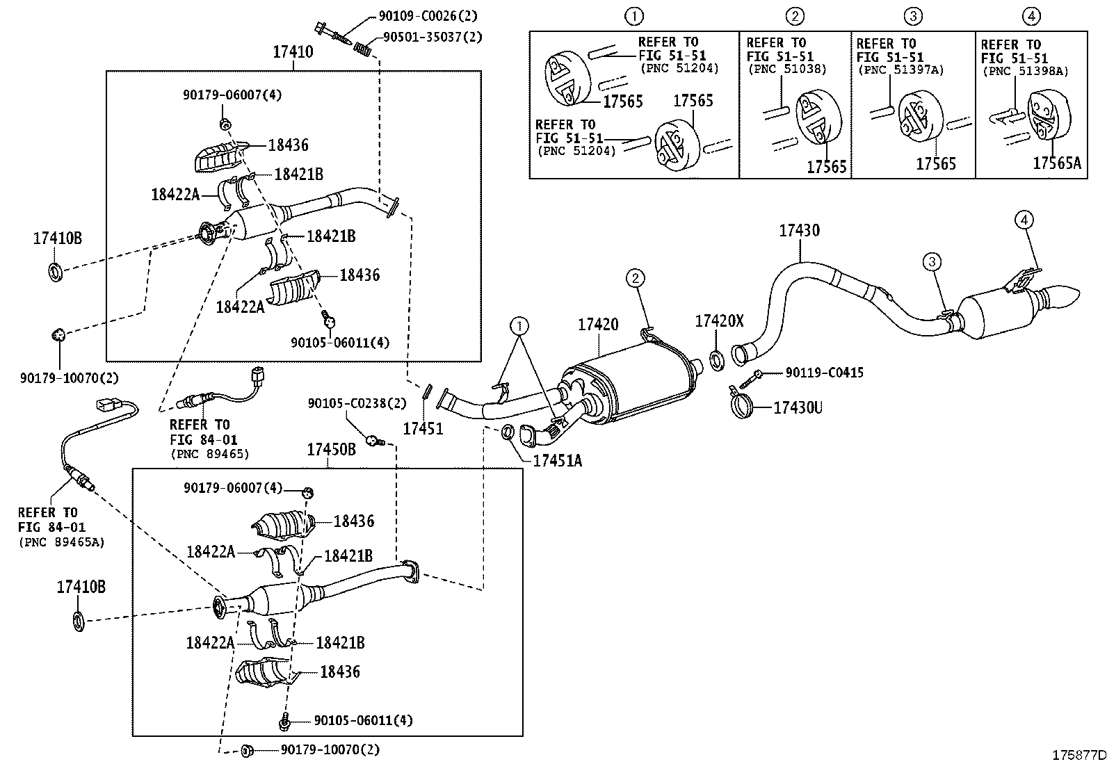 17420-50310 PIPE ASSY, EXHAUST, CENTER product image