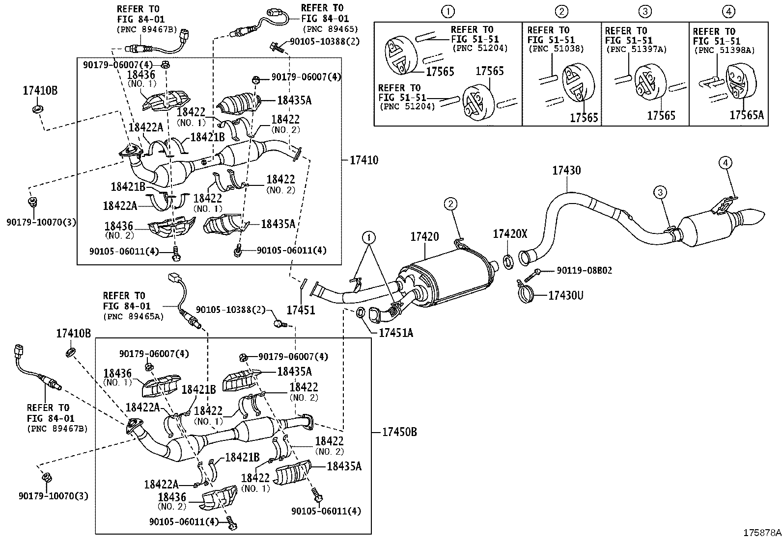 17420-50310 PIPE ASSY, EXHAUST, CENTER product image