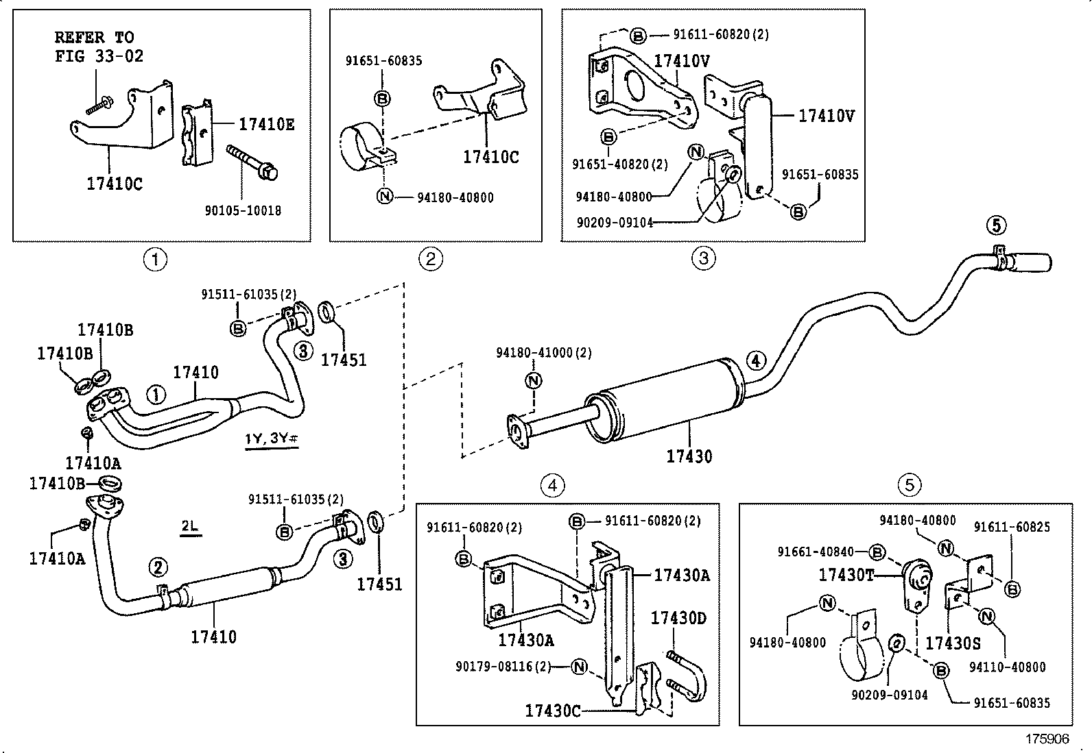 17430-54750 PIPE ASSY, EXHAUST, TAIL product image