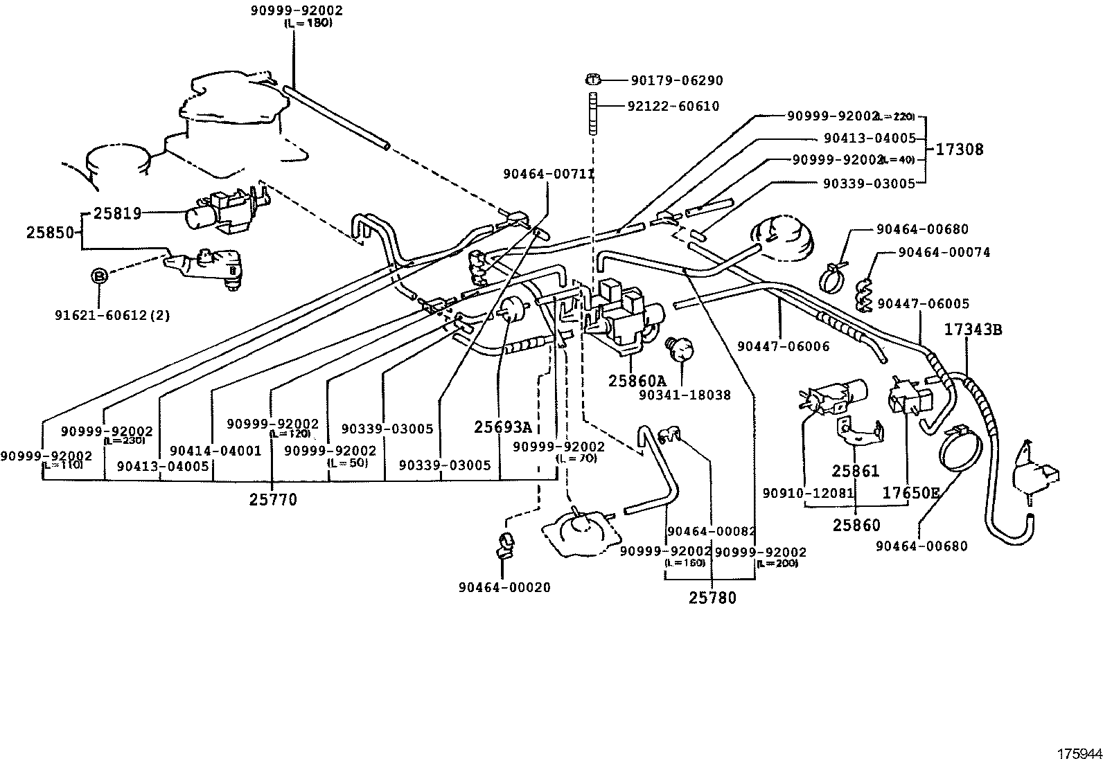 17308-64060 HOSE, NO.3(FOR IDLE-UP) product image