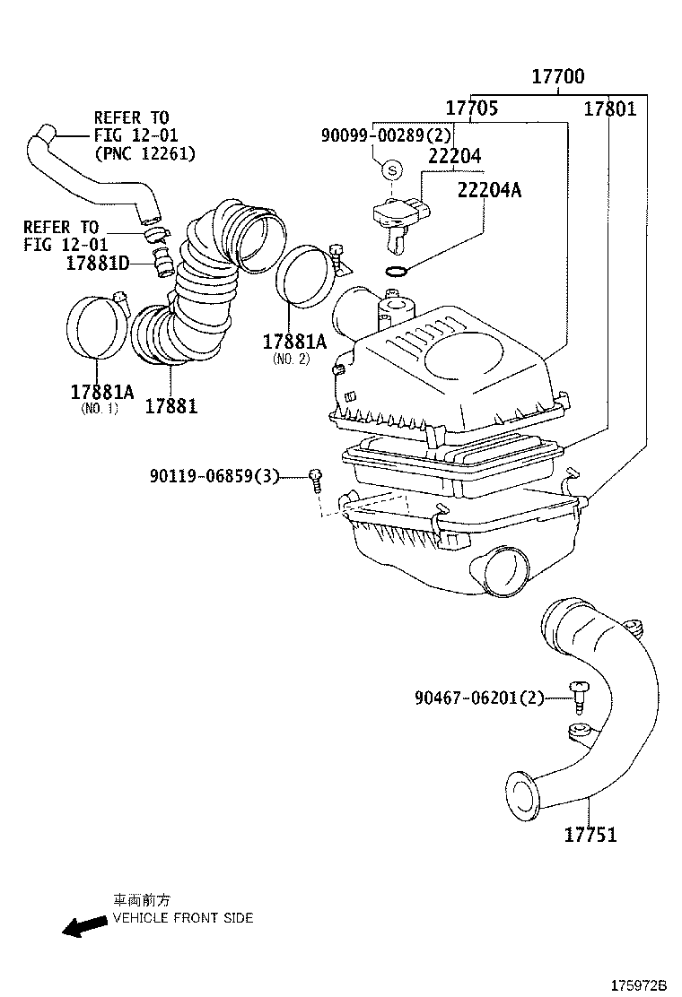 17705-22140 CAP SUB-ASSY, AIR CLEANER product image