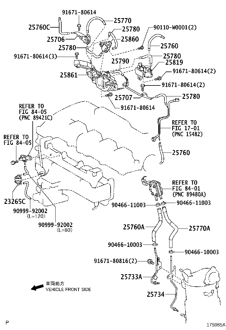 25760-26010 HOSE ASSY, VACUUM TRANSMITTING product image