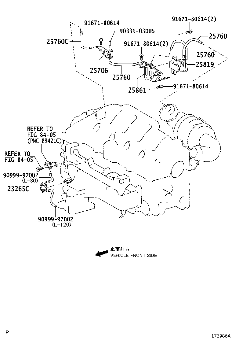 25760-26010 HOSE ASSY, VACUUM TRANSMITTING product image