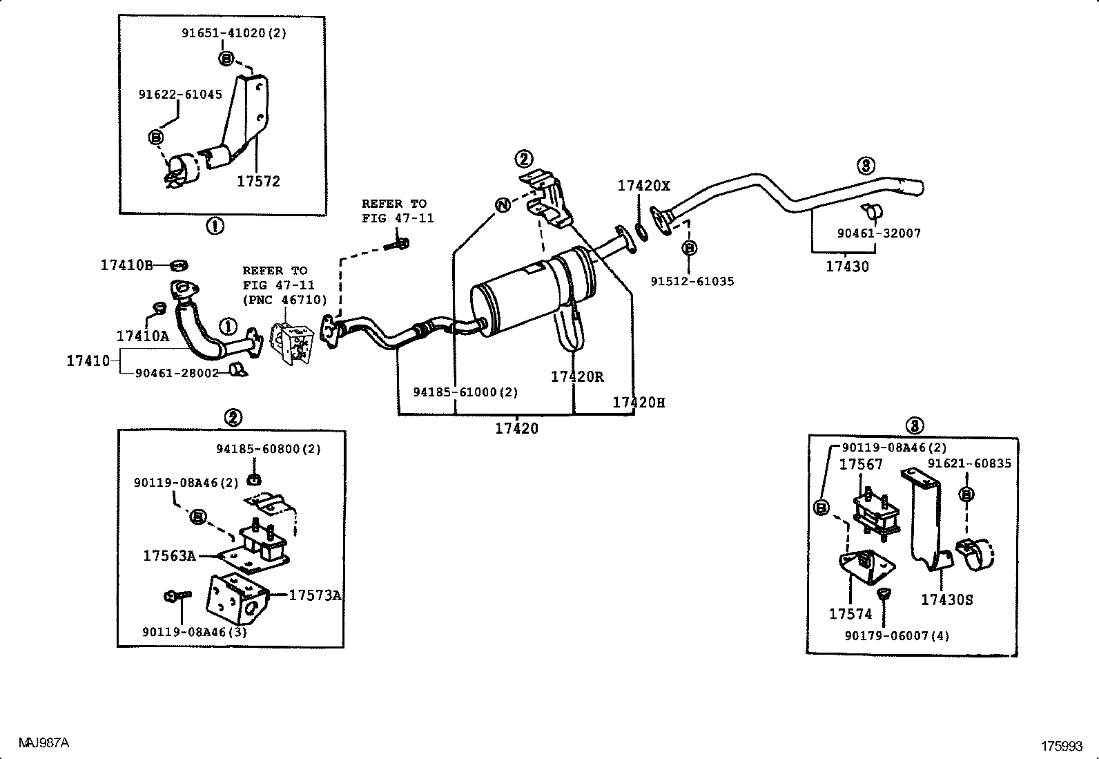 17430-58680 PIPE ASSY, EXHAUST, TAIL product image
