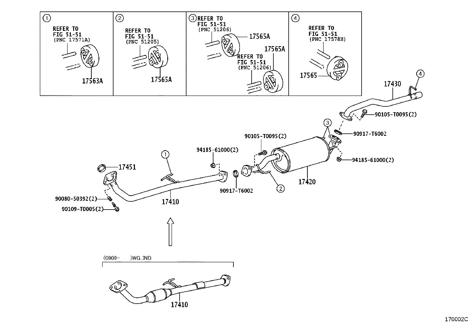 17405-0L130 PIPE ASSY, EXHAUST, TAIL product image