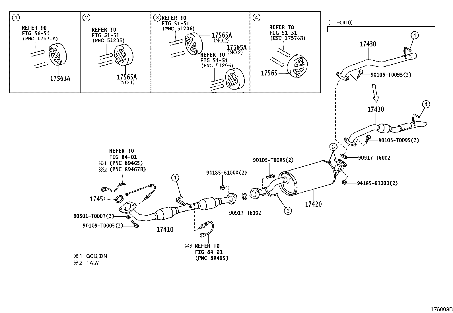 17405-0L130 PIPE ASSY, EXHAUST, TAIL product image
