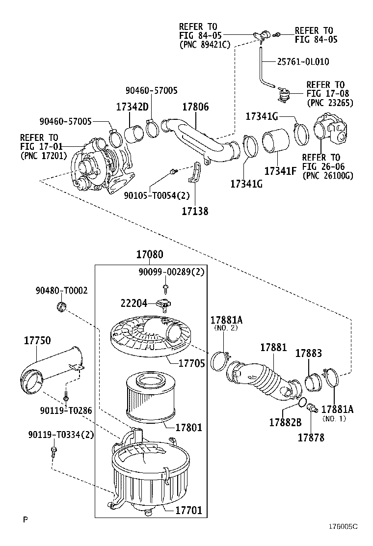 17701-0C091 CASE SUB-ASSY, AIR CLEANER product image