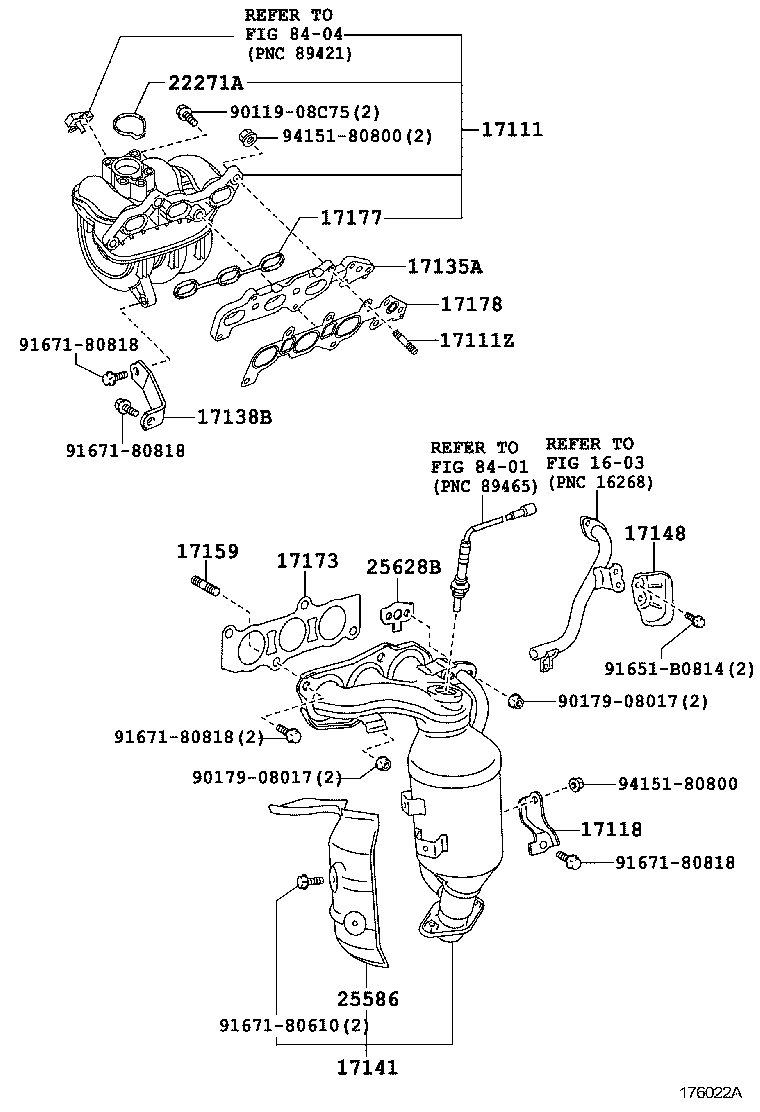 17118-37010 STAY, MANIFOLD product image