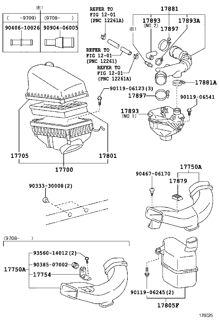 17750-74051 INLET ASSY, AIR CLEANER product image
