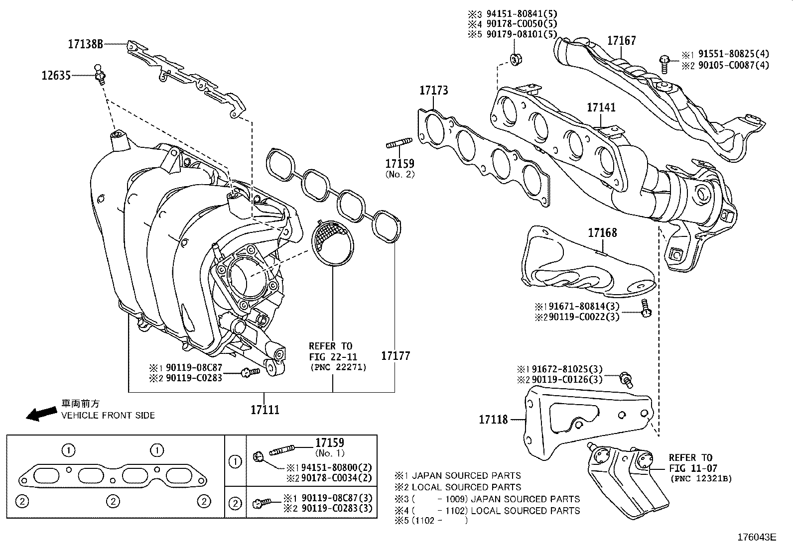 17120-0T022 MANIFOLD, INTAKE product image